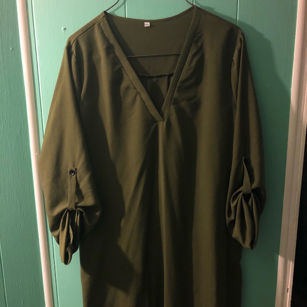 Army green dress